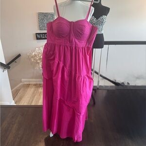 Pink Strapless Dress